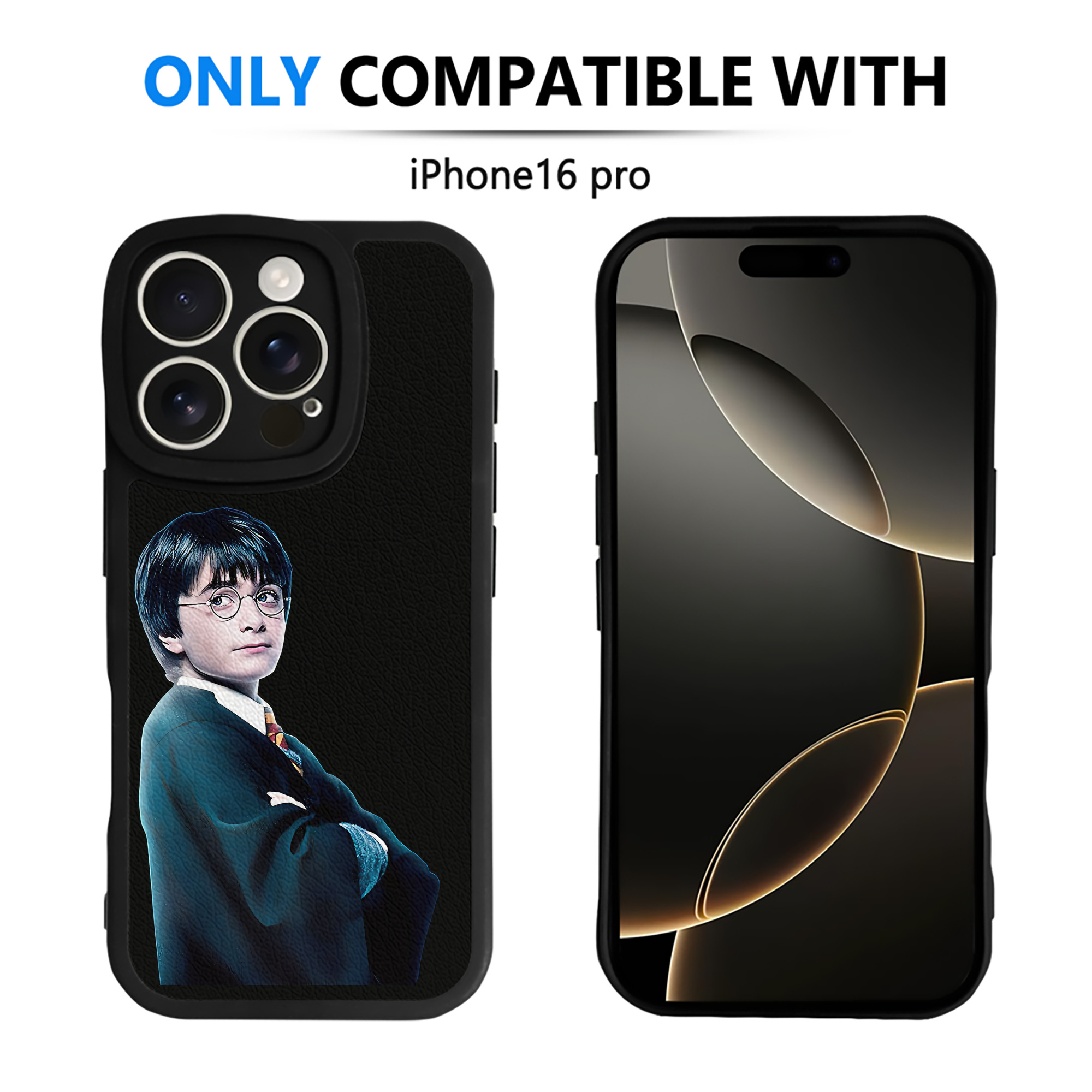 （画像用） Harry Potter ハリー・ポッターシリーズ 【iPhone 16シリーズ対応】シリコンスマホケース（レザー調） 材質：シリコン